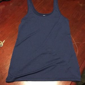 Blue tank top. Size L